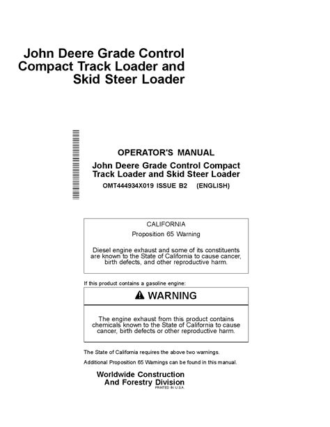 john deere skid steer manual|john deere 333g operator manual.